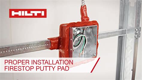 electrical boxes listed for use in fire wall|hilti putty pads.